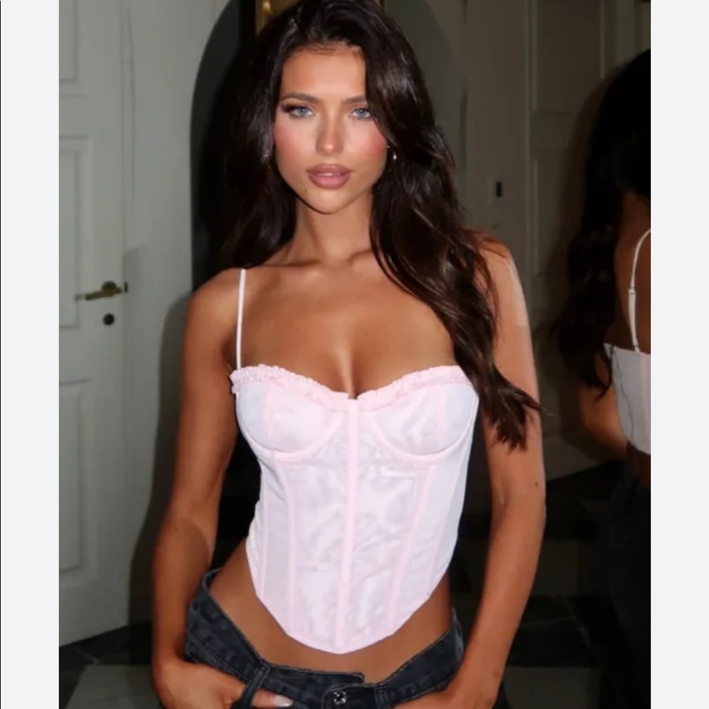 White Fox Boutique, “All I Have Bustier Baby Pink”